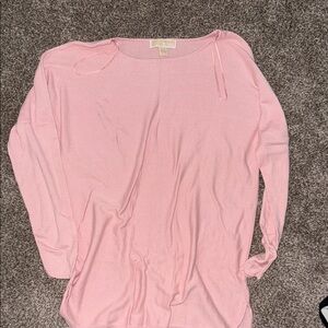 Michael Kors Soft Pink Long Sleeve Top